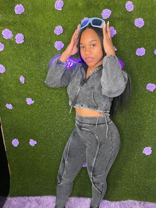 Black Ash Two Piece Set