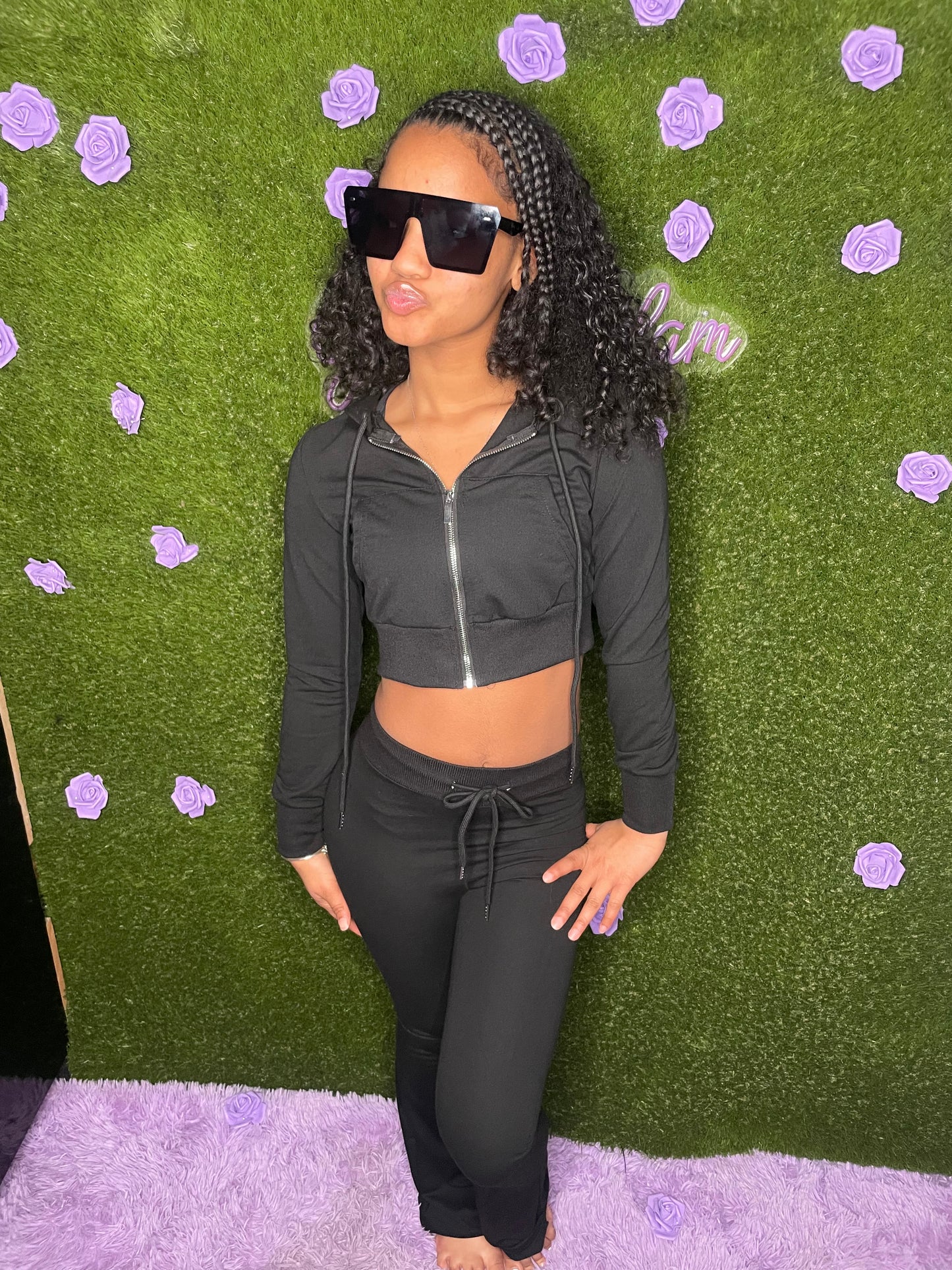 Black Flare Sweatsuit
