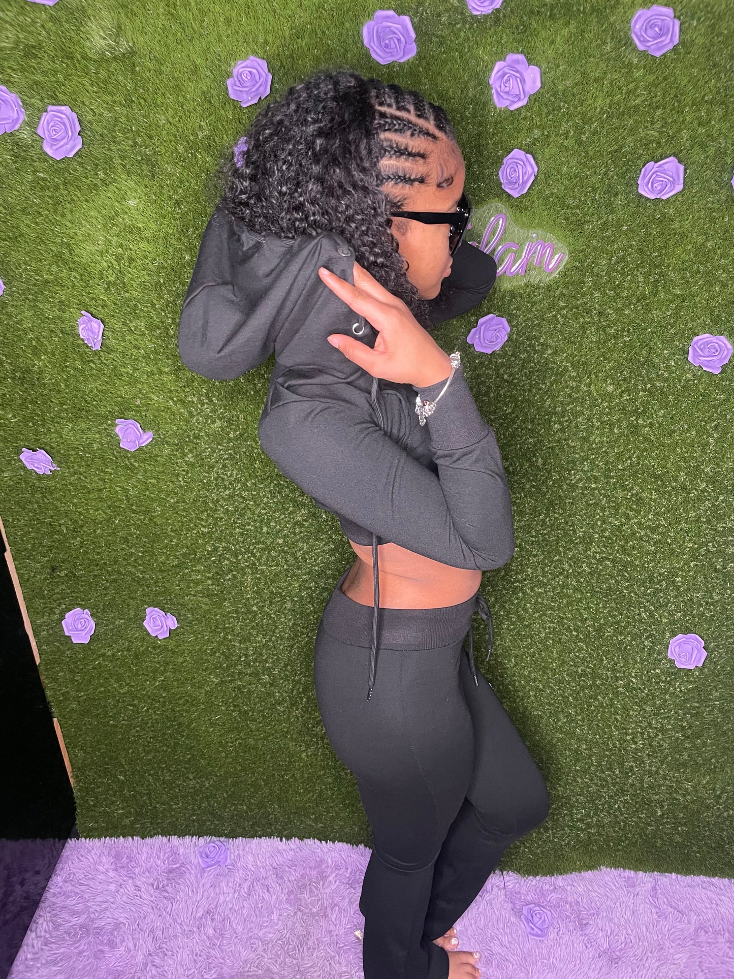 Black Flare Sweatsuit