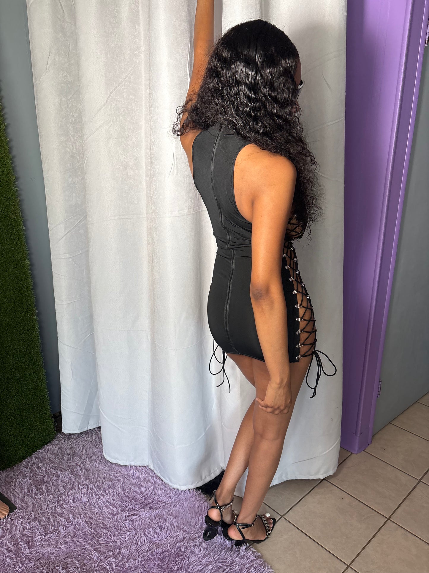 side cut dress